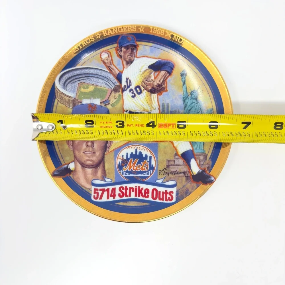 Hamilton Collection‎ Nolan Ryan Collector Plates Lot MLB Legend Strikeout 6.5 in